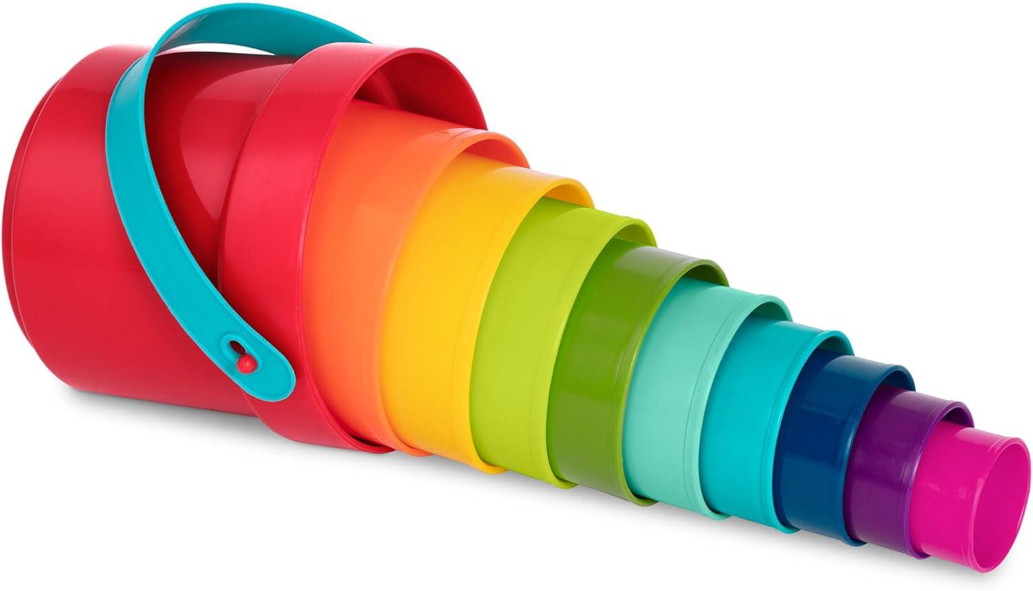 image:imageBattat  CauseandEffect Toy  Developmental Toy with Buttons amp Colors  Color Sorting Animal Toys  for Kids Toddlers Babies  18 Months  PopUp PalsStack up Cups