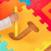 image:imageBattat  82 Pieces Foam Alphabet Floor Mat  Large 55x65in Interlocking ABC Puzzle Mat  Floor Puzzle with Removable Shapes for Babies amp Toddlers  0 Months