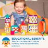 image:imageBattat  Nesting Sorter Set  19 Pieces Stacking Bucket Sort Set  10 Cups amp 8 Shapes  Educational amp Dexterity Toys  18 Months  Sort amp StackSorting Buckets