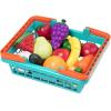 image:imageBattat  Play Food for Toddlers with Farmers Market Basket and Chopping Board Toy Food for Kids Kitchen and Pretend Play for 3 Years 37 PiecesMulticolor