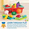 image:imageBattat  Play Food for Toddlers with Farmers Market Basket and Chopping Board Toy Food for Kids Kitchen and Pretend Play for 3 Years 37 PiecesRed