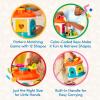 image:imageBattat  Shape amp Color Sorting Toy  Developmental Toy  Pattern Matching Game  Color  Coded Keys  2 Years  Shape Sorter House