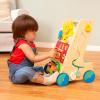 image:imageBattat  Wooden ABC Block Wagon  26 Upper amp Lower Case Alphabet amp 4 Numbers Blocks 30 Pieces 1Inch  Stacking amp Educational Toy for Toddlers 10 MonthsActivity Walker