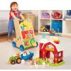 image:imageBattat  Wooden ABC Block Wagon  26 Upper amp Lower Case Alphabet amp 4 Numbers Blocks 30 Pieces 1Inch  Stacking amp Educational Toy for Toddlers 10 MonthsActivity Walker