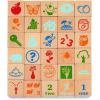 image:imageBattat  Wooden ABC Block Wagon  26 Upper amp Lower Case Alphabet amp 4 Numbers Blocks 30 Pieces 1Inch  Stacking amp Educational Toy for Toddlers 10 MonthsBlocks Wagon