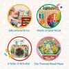 image:imageBattat  Wooden Activity Cube  City  Themed Activity Center  Educational Toys  Wooden Toys for Toddlers and Kids  1 Year Extra Large Activity Cube