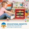image:imageBattat  Wooden Activity Cube  City  Themed Activity Center  Educational Toys  Wooden Toys for Toddlers and Kids  1 Year Extra Large Activity Cube