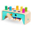 image:imageBattat  Wooden Hammer Toy for Kids Toddlers  Pounding Bench with Pegs and Mallet  Colorful Developmental Toy  1 Year   Pound amp Count BenchWooden Pounding Pegs