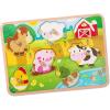 image:imageBattat  Wooden ABC Peg Puzzle for Toddlers  Educational Shape Sorter with Colorful Critters  Early Learning Fine Motor Skills Toys for 2 Year OldsFarm Animals