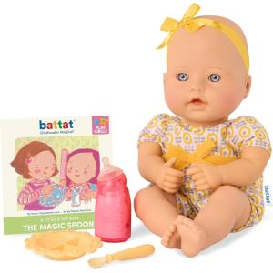 image:imageBaby Sweetheart by Battat  Medical Time 12Inch Doll for Newborn with Soft Body amp Easy  to  Read Story Book and AccessoriesFeeding Time