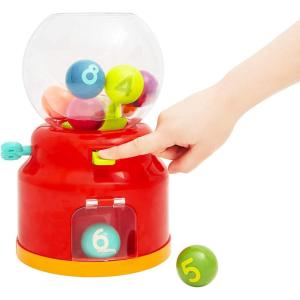 image:imageBattat  Bubble Dispenser for Kids  Mini Vending Machine Toy  10 Colorful Number Balls  Numbers amp Colours Gumball Machine  Toddlers 12 Months
