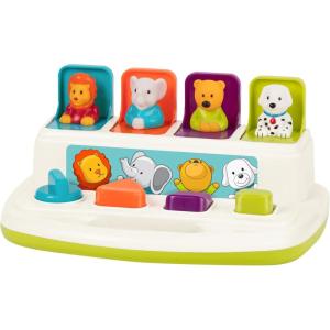 image:imageBattat  CauseandEffect Toy  Developmental Toy with Buttons amp Colors  Color Sorting Animal Toys  for Kids Toddlers Babies  18 Months  PopUp PalsPopup Pals