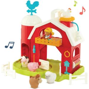 image:imageBattat  Farm Animal Play Set  25 Animals Fences Farmers Tractor Trailer amp More for Toddlers 18 MonthsMusical Barn Playset