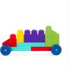 image:imageBattat  Building Blocks  47 Pieces Brick Set  Colorful amp Chunky Bricks  Unique Wheel Bricks  12 Months  Locbloc Red Builders WagonBlocks  80 Pcs