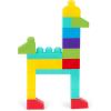 image:imageBattat  Building Blocks  47 Pieces Brick Set  Colorful amp Chunky Bricks  Unique Wheel Bricks  12 Months  Locbloc Red Builders WagonBlocks  80 Pcs