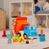image:imageBattat  Building Blocks  47 Pieces Brick Set  Colorful amp Chunky Bricks  Unique Wheel Bricks  12 Months  Locbloc Red Builders WagonDump Truck