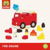 image:imageBattat  Building Blocks  47 Pieces Brick Set  Colorful amp Chunky Bricks  Unique Wheel Bricks  12 Months  Locbloc Red Builders WagonFire Truck