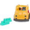 image:imageBattat  Building Blocks  47 Pieces Brick Set  Colorful amp Chunky Bricks  Unique Wheel Bricks  12 Months  Locbloc Red Builders WagonSchool Bus