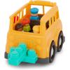image:imageBattat  Building Blocks  47 Pieces Brick Set  Colorful amp Chunky Bricks  Unique Wheel Bricks  12 Months  Locbloc Red Builders WagonSchool Bus