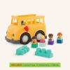 image:imageBattat  Building Blocks  47 Pieces Brick Set  Colorful amp Chunky Bricks  Unique Wheel Bricks  12 Months  Locbloc Red Builders WagonSchool Bus