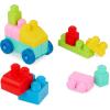image:imageBattat  Building Blocks  47 Pieces Brick Set  Colorful amp Chunky Bricks  Unique Wheel Bricks  12 Months  Locbloc Red Builders WagonWagon  Blocks  47 Pcs