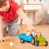 image:imageBattat  Farm Toys for Toddlers Kids  Lights amp Sounds Toy Tractor  7 Pieces Pretend Play Set  Tractor Trailer Animals  18 Months