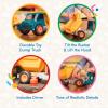 image:imageBattat  Green Recycling Truck  Classic Toddler Trucks  Eco  Friendly Toy  Soft Rubber Wheels  18 Months  Garbage TruckDump Truck