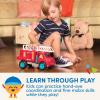 image:imageBattat  Green Recycling Truck  Classic Toddler Trucks  Eco  Friendly Toy  Soft Rubber Wheels  18 Months  Garbage TruckFire Truck