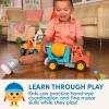 image:imageBattat  Green Recycling Truck  Classic Toddler Trucks  Eco  Friendly Toy  Soft Rubber Wheels  18 Months  Garbage TruckSpinning Cement Truck