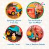 image:imageBattat  Green Recycling Truck  Classic Toddler Trucks  Eco  Friendly Toy  Soft Rubber Wheels  18 Months  Garbage TruckSpinning Cement Truck