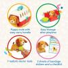 image:imageBattat  Mini Vet Playset 11 Pieces  Plush Dog amp Carrier  Stickers amp Checklist  Toy Stethoscope amp Bone  2 Years  Puppy Care Vet Kit