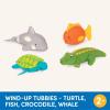 image:imageBattat  Paddling Bath Toys  4  Pack Tub Animals  Water amp Beach  2 Years  Wind  Up Tubbies  Turtle Fish Crocodile WhaleBath Toys