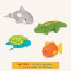 image:imageBattat  Paddling Bath Toys  4  Pack Tub Animals  Water amp Beach  2 Years  Wind  Up Tubbies  Turtle Fish Crocodile WhaleBath Toys