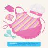 image:imageBattat  Play Circle  Kitchen Toys for Toddlers  Baking Set  Chefs Hat amp Apron  Pretend Play  3 YearsChef Apron Set