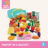 image:imageBattat  Play Circle  Play Food  Kitchen Toys  Grocery Store  Pretend Play  Pantry in A Bucket  3 Years79 Pieces