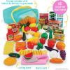 image:imageBattat  Play Circle  Play Food  Kitchen Toys  Grocery Store  Pretend Play  Pantry in A Bucket  3 Years79 Pieces
