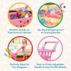 image:imageBattat  Play Circle  Shopping Cart  Toy Food  Play Kitchen for Toddlers  Pretend Play  Shopping Day Grocery Cart  2 YearsShopping Cart  Grocery Set 50 Pcs