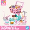 image:imageBattat  Play Circle  Shopping Cart  Toy Food  Play Kitchen for Toddlers  Pretend Play  Shopping Day Grocery Cart  2 YearsShopping Cart  Grocery Set 50 Pcs