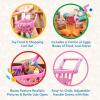 image:imageBattat  Play Circle  Shopping Cart  Toy Food  Play Kitchen for Toddlers  Pretend Play  Shopping Day Grocery Cart  2 YearsShopping Cart Pink