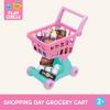image:imageBattat  Play Circle  Shopping Cart  Toy Food  Play Kitchen for Toddlers  Pretend Play  Shopping Day Grocery Cart  2 YearsShopping Cart Pink