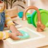 image:imageBattat  Play Kitchen amp Market  Toddler  Friendly Size  Chalkboard Menu amp Oven Dials  25 Toy Cooking Accessories  2 Years  Two n One Cookin FunPlay Kitchen