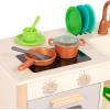 image:imageBattat  Play Kitchen amp Market  Toddler  Friendly Size  Chalkboard Menu amp Oven Dials  25 Toy Cooking Accessories  2 Years  Two n One Cookin FunPlay Kitchen