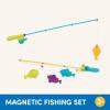 image:imageBattat  Play Rod amp Reel  Wind  Up Magnetic Lure  2 Rods amp 4 Colorful Fish  Beach amp Water Toys  3 Years Magnetic Fishing SetMagnetic Fishing Set