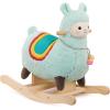 image:imageBattat  Zebra Rocking Horse  Wooden Rocker amp Plush Body  Active Play Toy  Sturdy amp Durable  12 Months  Rockin ZebraLlama