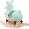 image:imageBattat  Zebra Rocking Horse  Wooden Rocker amp Plush Body  Active Play Toy  Sturdy amp Durable  12 Months  Rockin ZebraLlama