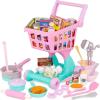 image:imageBattat  Play Circle  Shopping Cart  Toy Food  Play Kitchen for Toddlers  Pretend Play  Shopping Day Grocery Cart  2 YearsShopping Cart  Grocery Set 50 Pcs