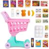 image:imageBattat  Play Circle  Shopping Cart  Toy Food  Play Kitchen for Toddlers  Pretend Play  Shopping Day Grocery Cart  2 YearsShopping Cart Pink