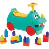 image:imageBattat  STEM Scooter  26 Building Bricks  Lights amp Sounds  Storage Seat  12 Months  Hippo Ride  On with Large Locblocs