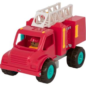 image:imageBattat  Green Recycling Truck  Classic Toddler Trucks  Eco  Friendly Toy  Soft Rubber Wheels  18 Months  Garbage TruckFire Truck