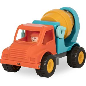 image:imageBattat  Green Recycling Truck  Classic Toddler Trucks  Eco  Friendly Toy  Soft Rubber Wheels  18 Months  Garbage TruckSpinning Cement Truck